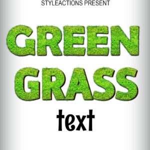 Green Grass Text Effect