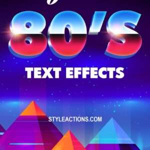 New 80s Text Effect