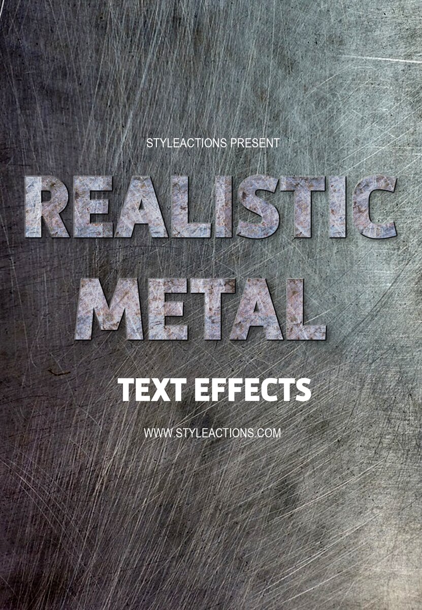 Realistic Metal Text Effects