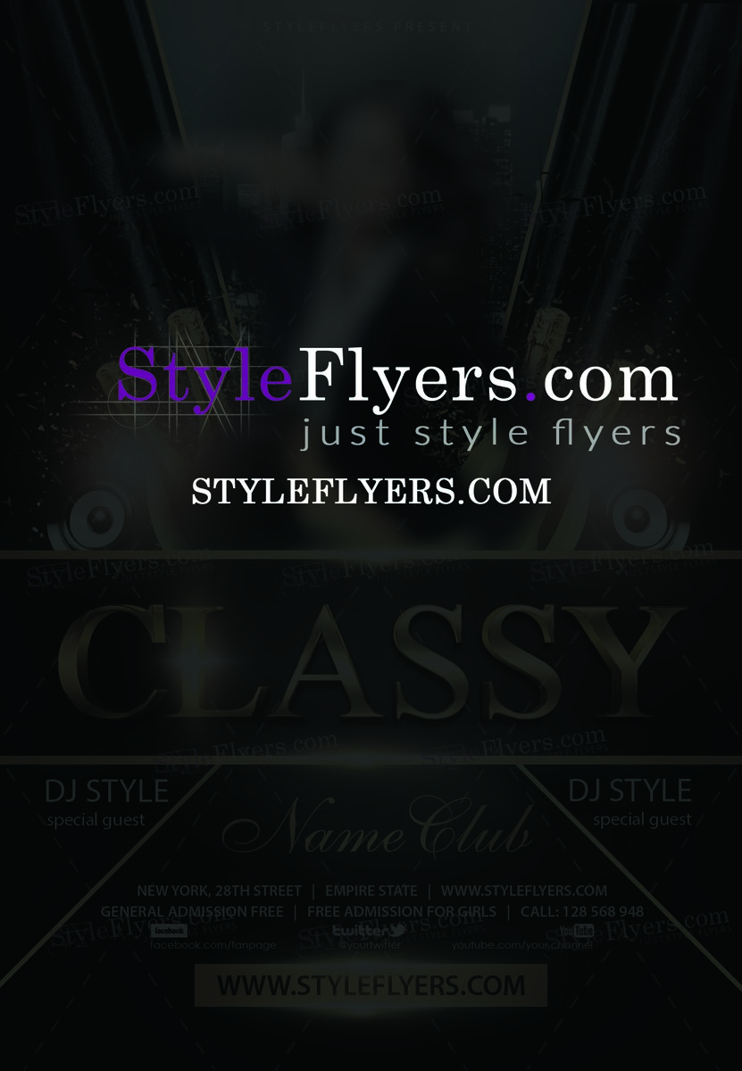 classy flyer