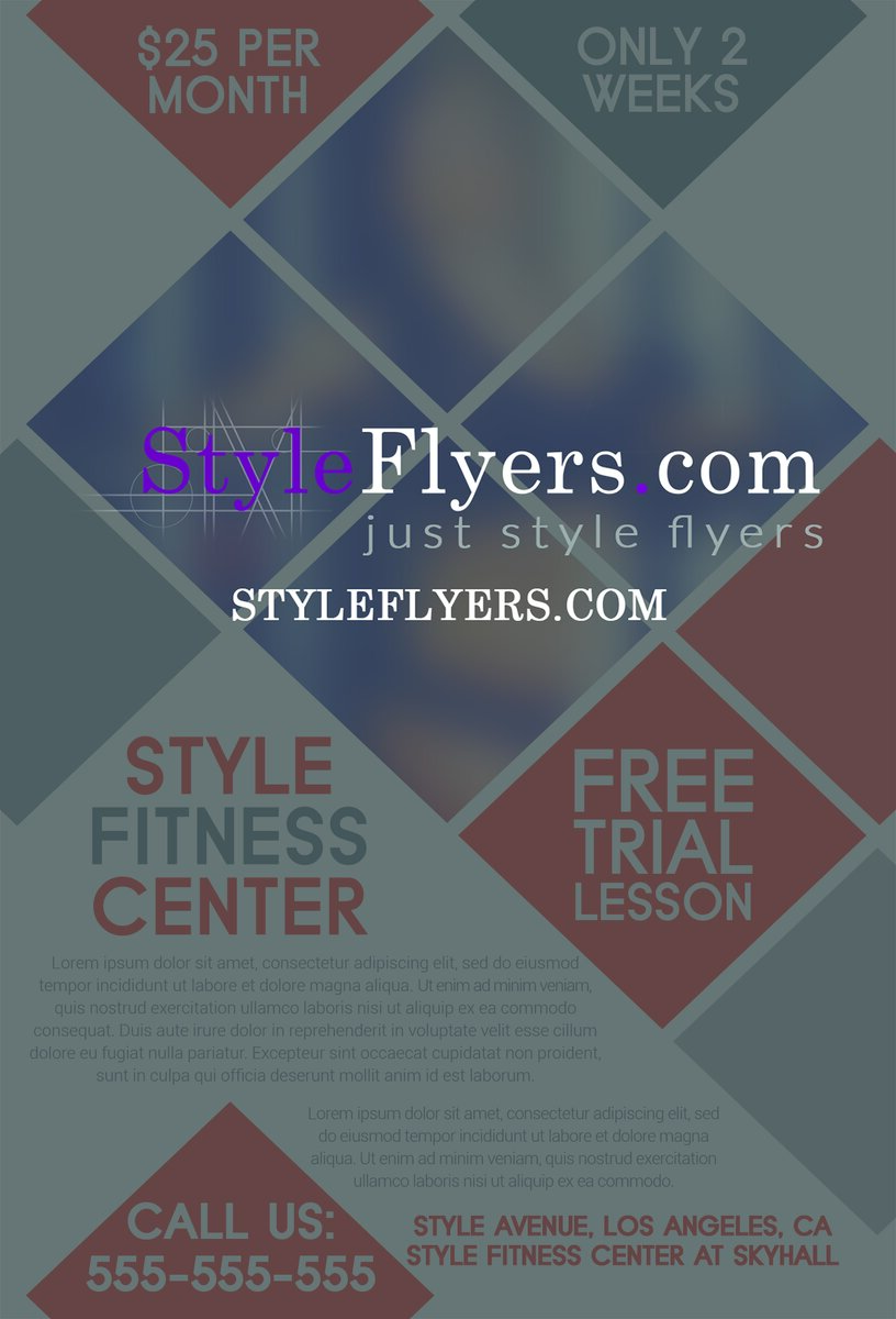 Fitness PSD Flyer Template