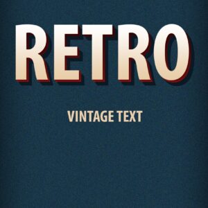 Retro Vintage Text Effects