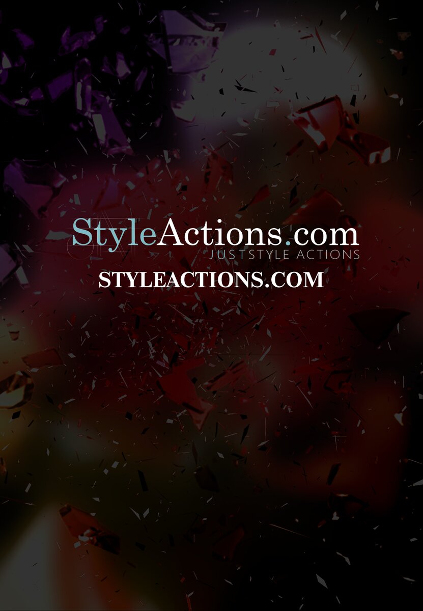 Glass Shattered Effect Photoshop Action
