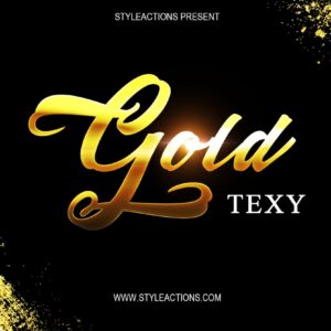 Gold Text Photoshop Action