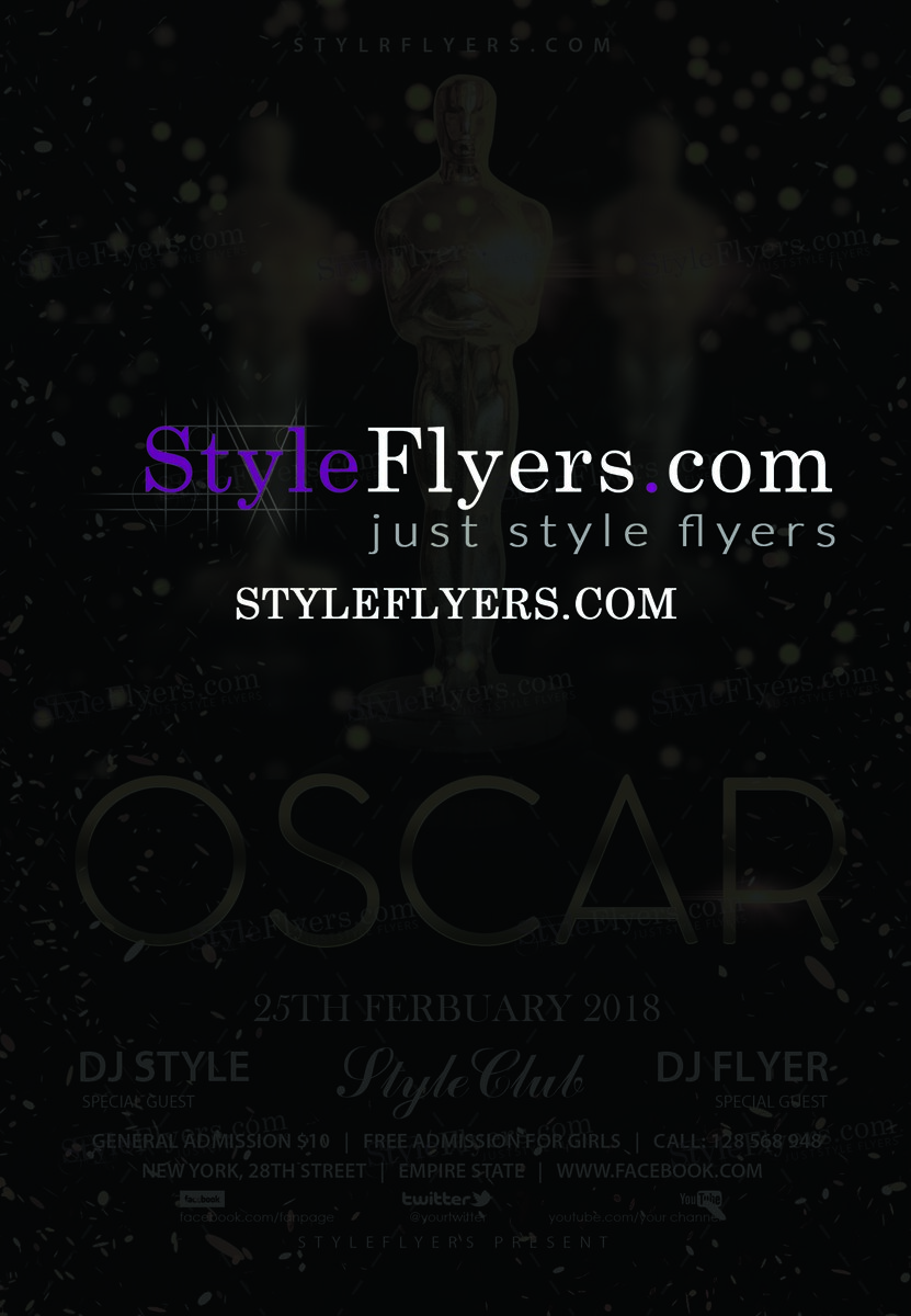 Оscar PSD Flyer Template