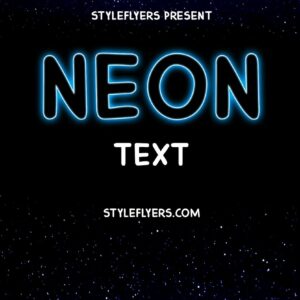 Neon Text Styles Photoshop Action