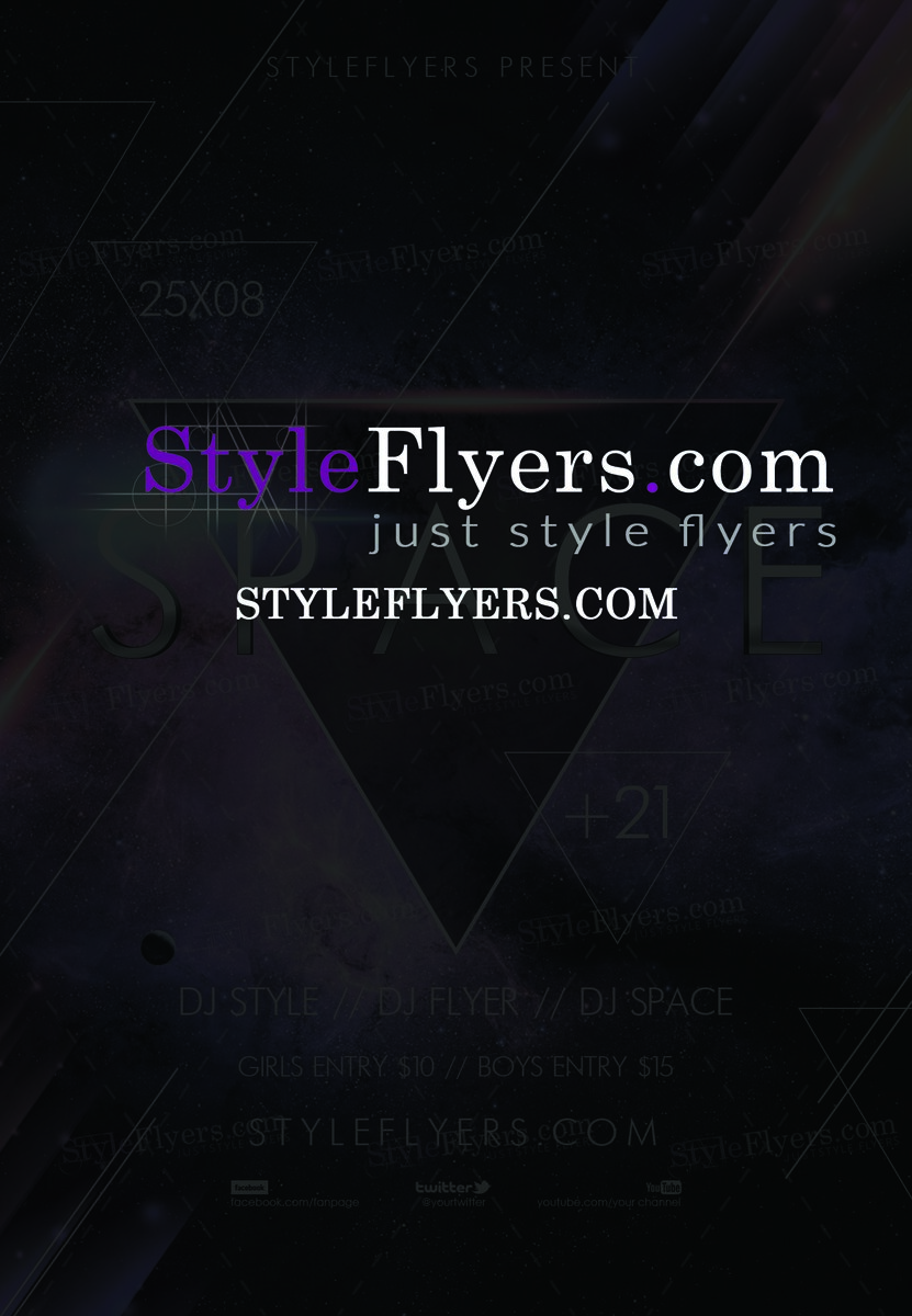 Minimal Space PSD Flyer Template
