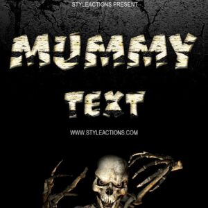 Mummy Text Photoshop Action