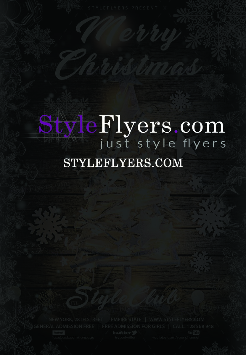 Merry Christmas PSD Flyer Template