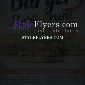Burger Restaurant Flyer