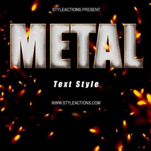 Metal Text Style Action
