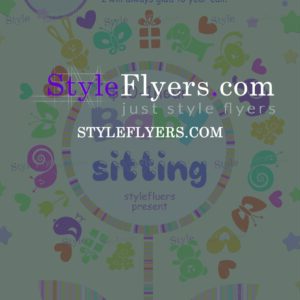 Babysitting PSD Flyer Template