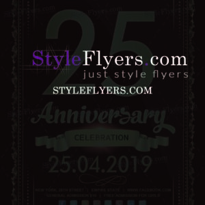 Anniversary(3) PSD Flyer Template