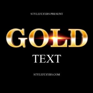 Gold Text Effects Photohsop Action