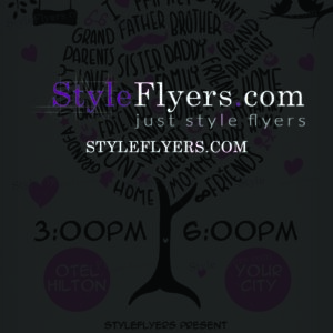 family reunion PSD Flyer Template