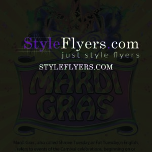 Mardi Gras PSD Flyer Template