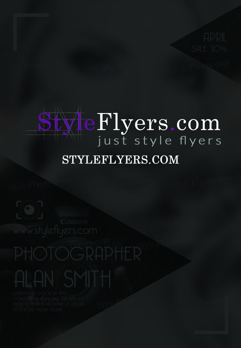 Photographer(3) PSD Flyer Template