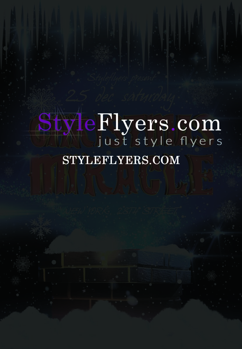 Christmas miracle PSD Flyer Template