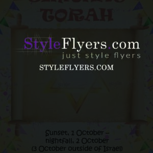 Simchat Torah PSD Flyer Template