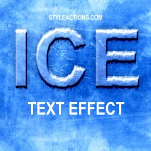 Ice Text Effect PS Action