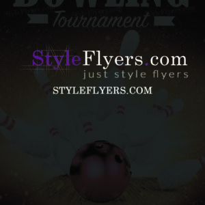 Bowling Tournament PSD Flyer Template