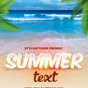 Summer Text Photoshop Action