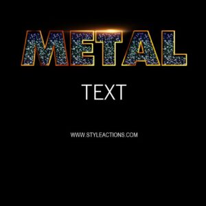 Metal Text Effect Photoshop Action
