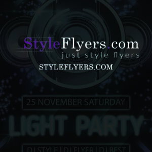 Light party PSD Flyer Template