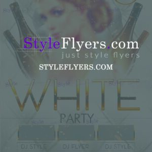 white party PSD Flyer Template