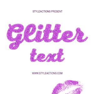 Glitter Text PS Action