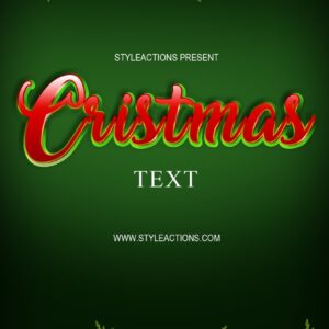 Cristmas Text Photoshop Action