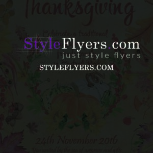 Thanksgiving PSD Flyer Template