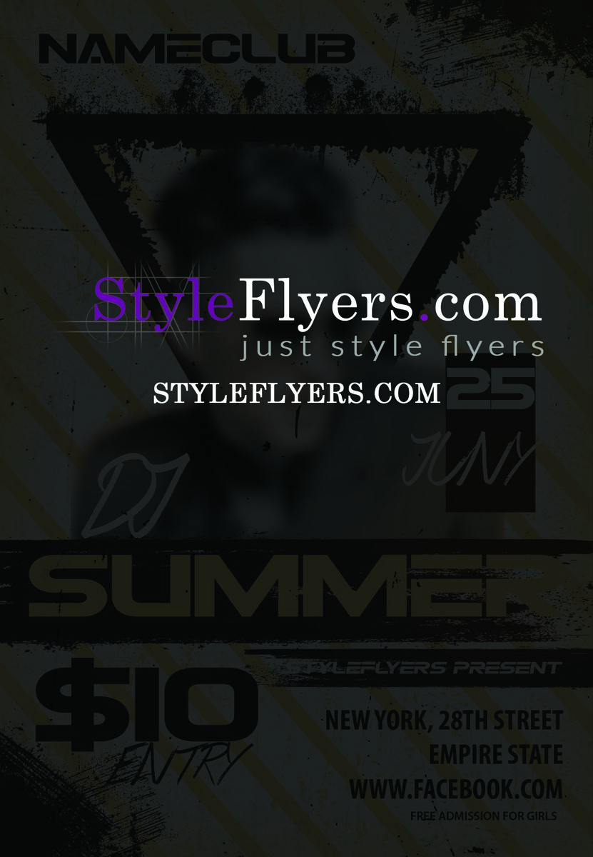 dj summer PSD Flyer Template