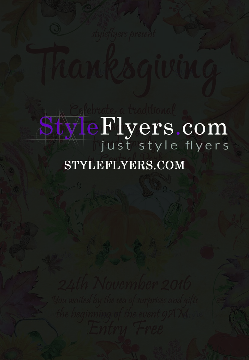 Thanksgiving PSD Flyer Template