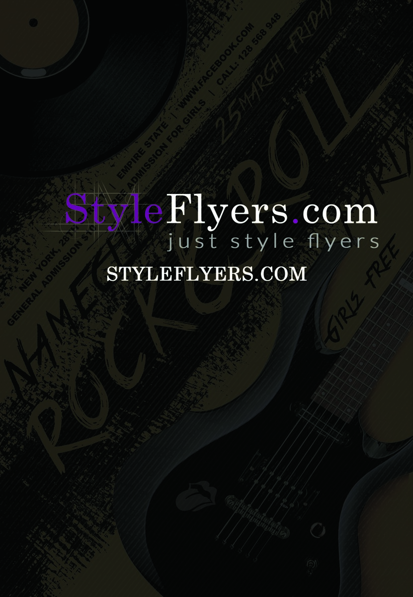 rock&roll PSD Flyer Template