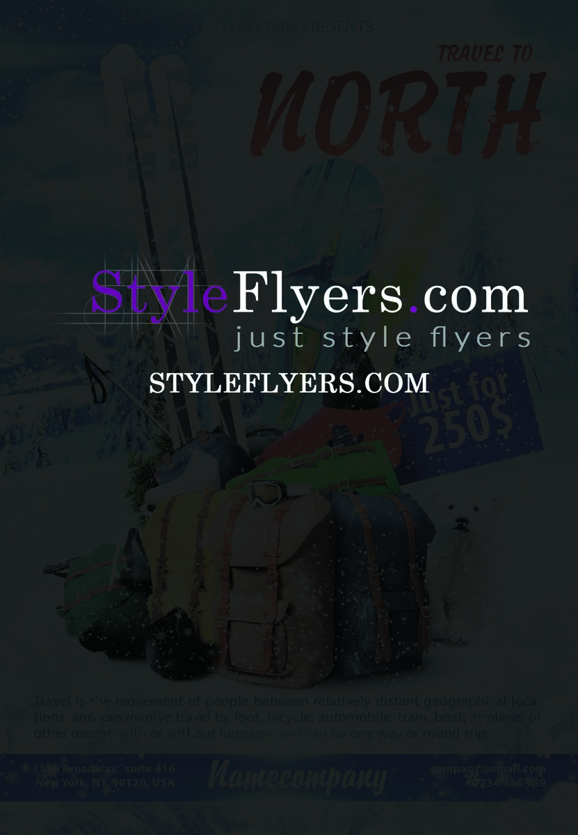 Travel to north PSD Flyer Template