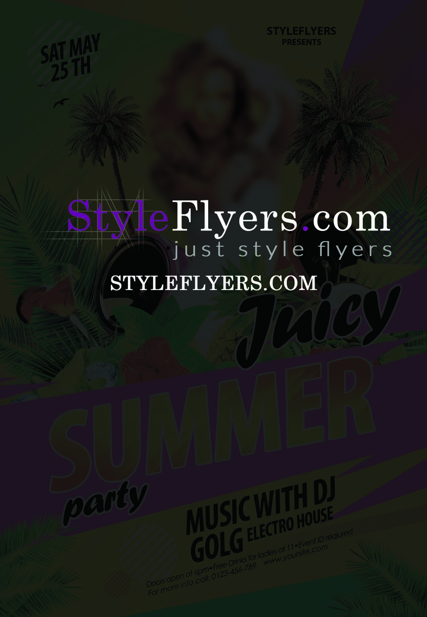 Juicy Summer Paty flyer