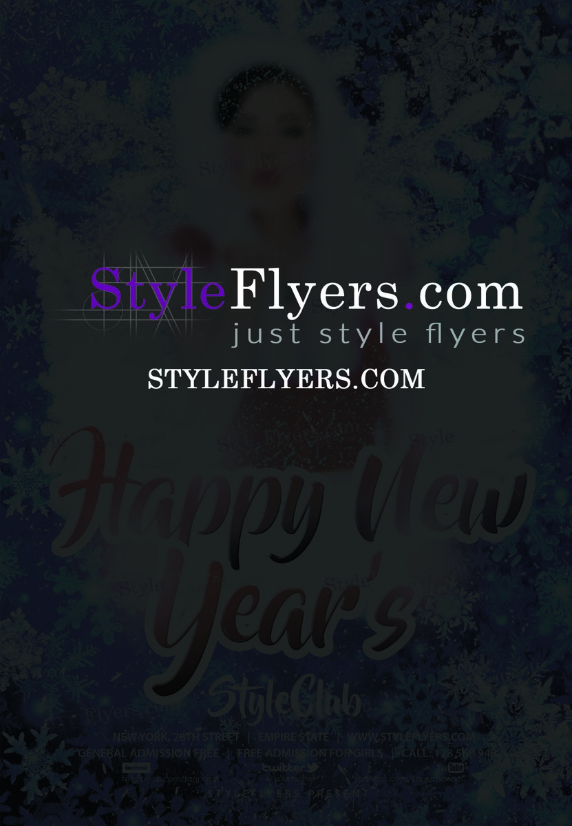 New Year’s PSD Flyer Template