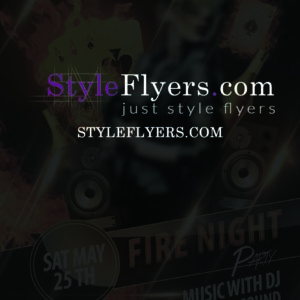 fire night party flyer