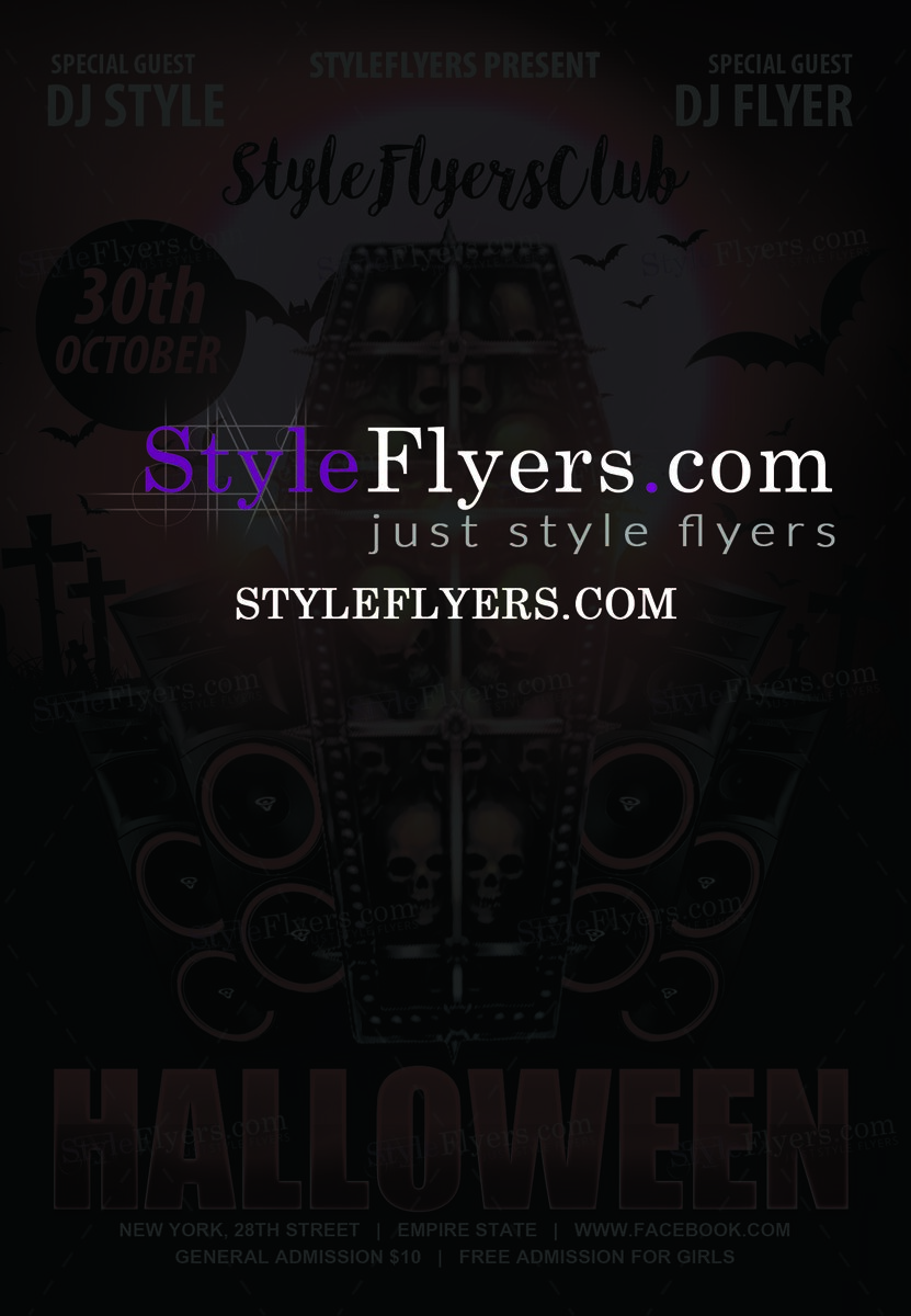 Halloween PSD Flyer Template