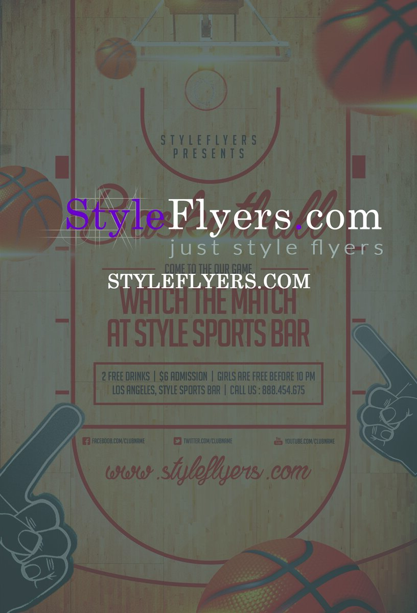 Basketball PSD Flyer Template