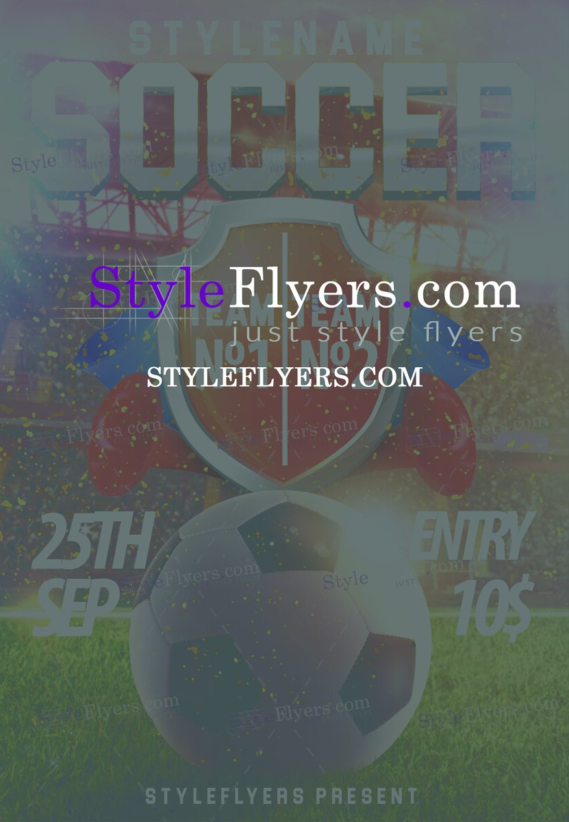 Soccer PSD Flyer Template