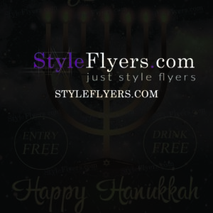 hanukkah PSD Flyer Template