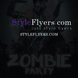 Zombie Party PSD Flyer Template