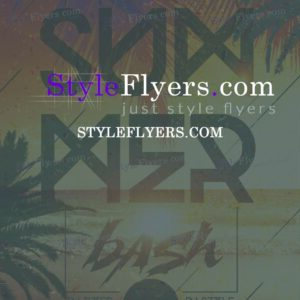summer bash PSD Flyer Template