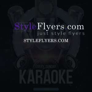 Karaoke PSD Flyer Template.