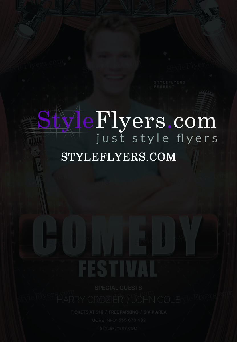 Comedy Festival PSD Flyer Template