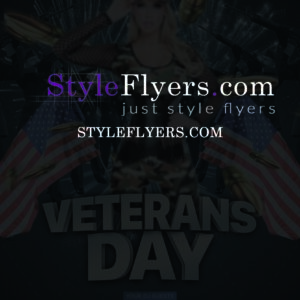 Veterans Day psd flyer