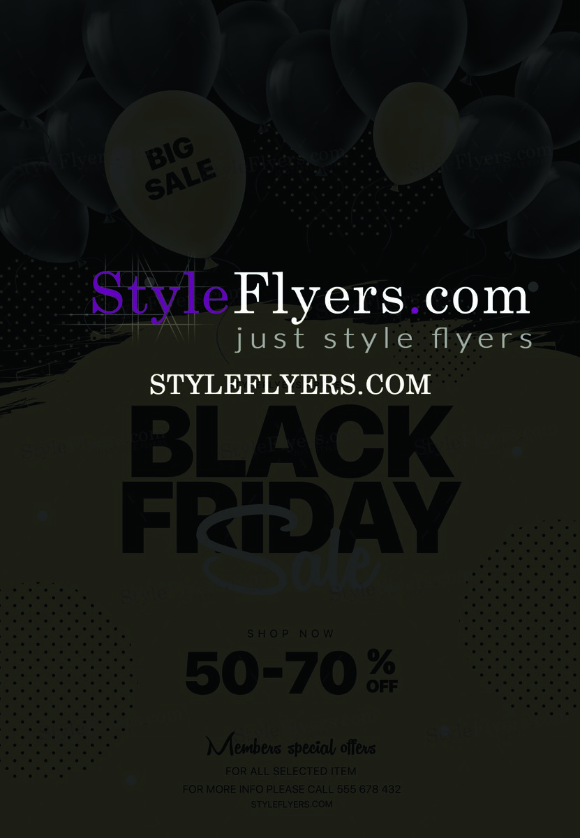 Black Friday PSD Flyer Template