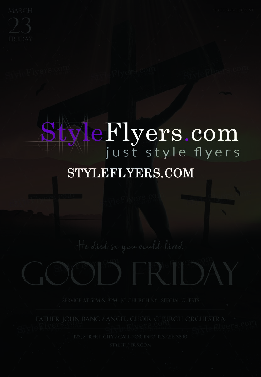 Good Friday PSD Flyer Template